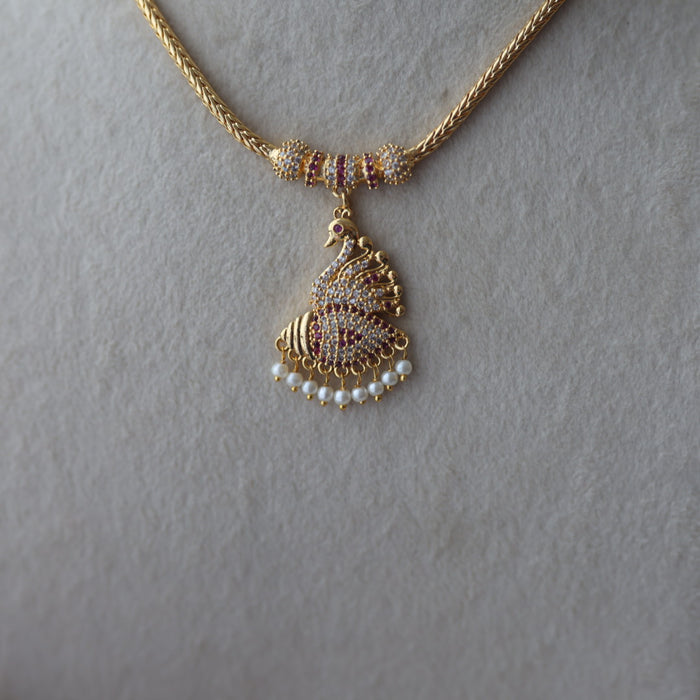 Heritage gold plated kodi design short necklace H3222