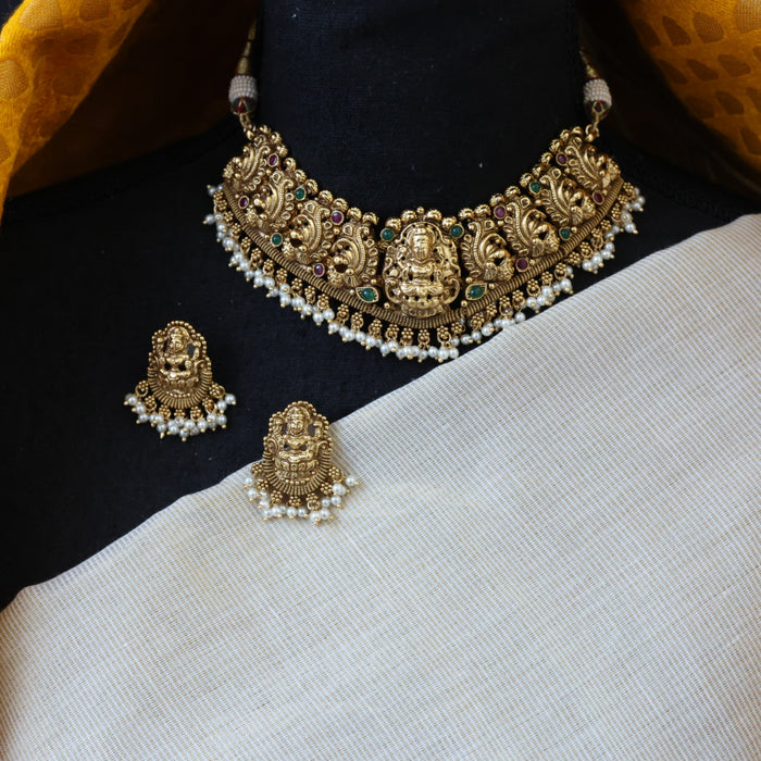 Clearance Antique choker necklace with earrings CCB1681