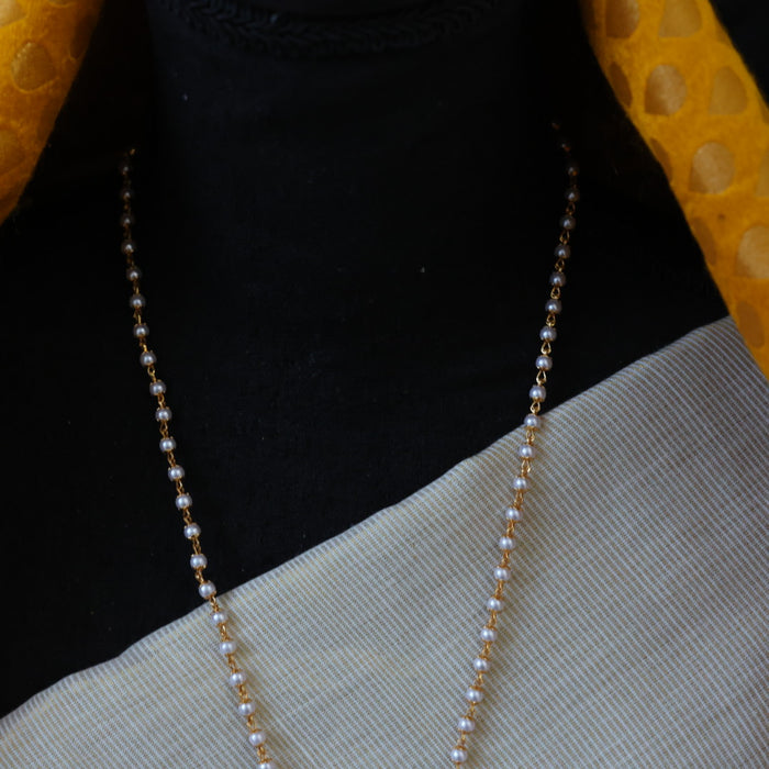 Heritage gold plated padakam long necklace HP0051