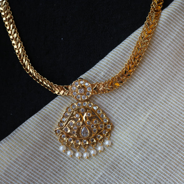 Heritage gold plated simple necklace H5266