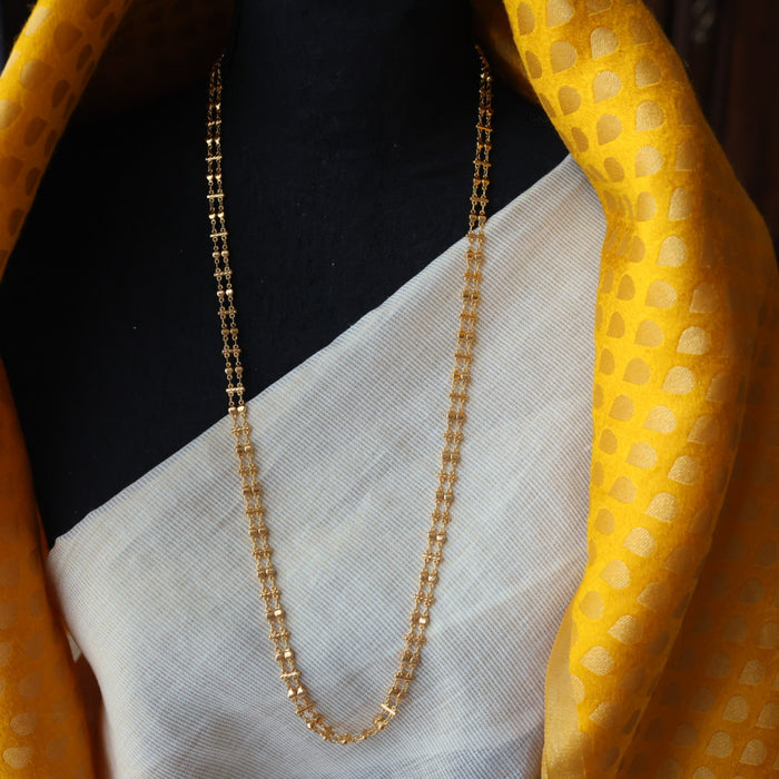 Heritage gold plated double layer chain HC65231