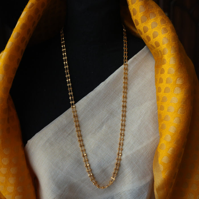 Heritage gold plated double layer chain HC65231