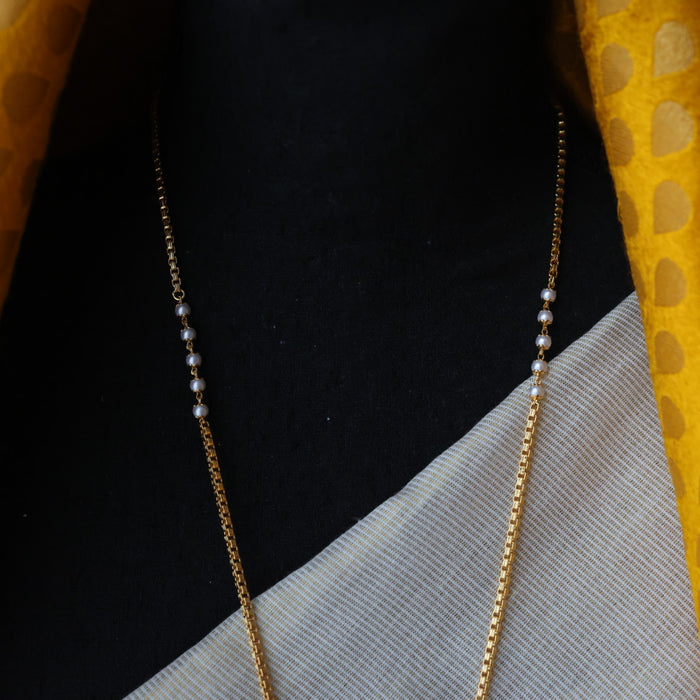 Heritage gold plated padakam long necklace HP3241