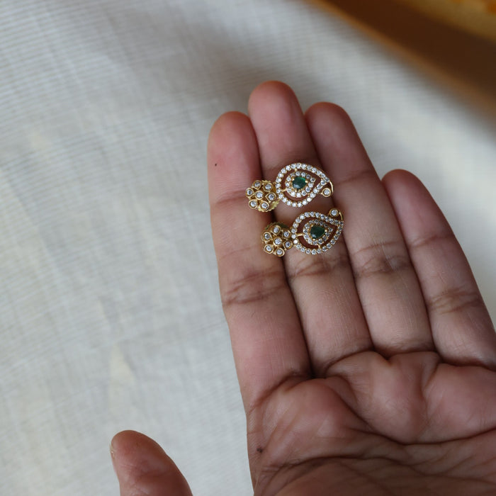 Antique mango short necklace with earrings S1B1676