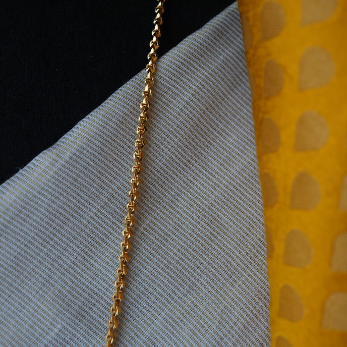 Heritage gold plated padakam long necklace HP524