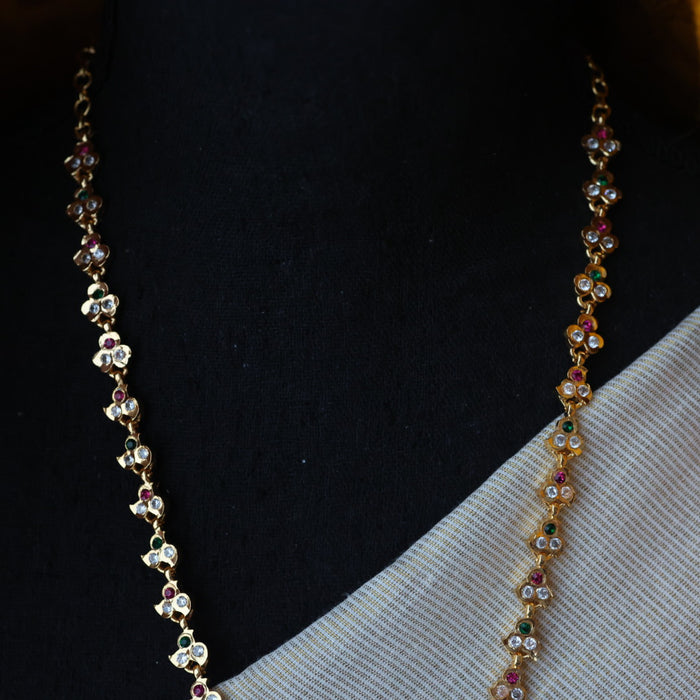Heritage gold plated padakam shopt necklace H5178