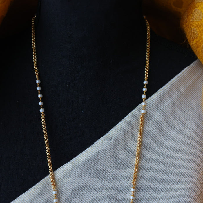 Heritage gold plated padakam long necklace HP5237