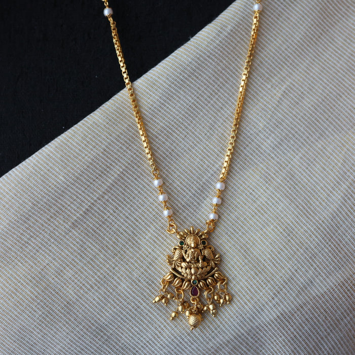 Heritage gold plated padakam long necklace HP5238