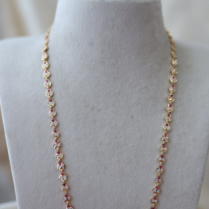 Heritage gold plated padakam long necklace HP1288