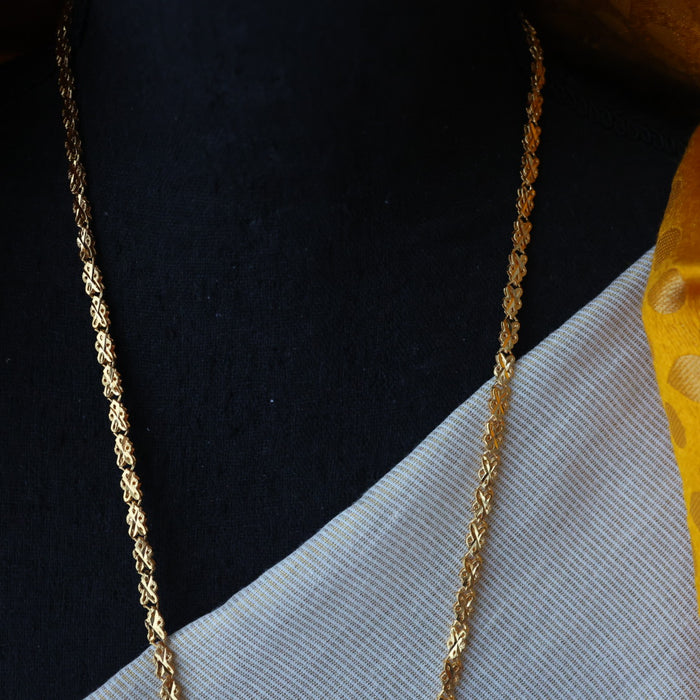 Heritage gold plated padakam long necklace HP5238
