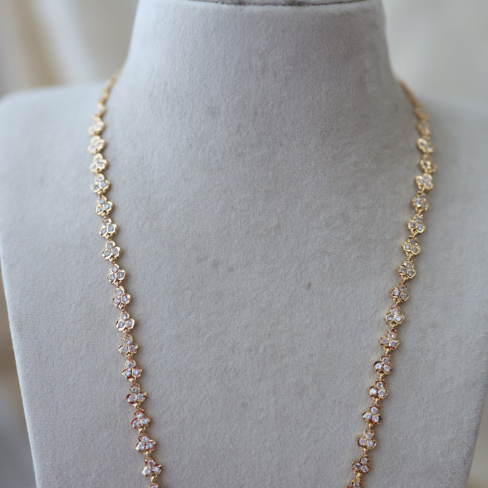 Heritage gold plated padakam long necklace HP0889