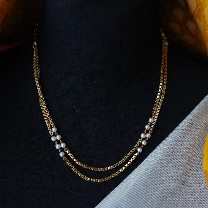 Heritage gold plated layer short chain HC5237