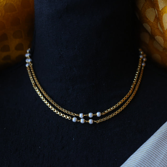 Heritage gold plated layer short chain HC5237