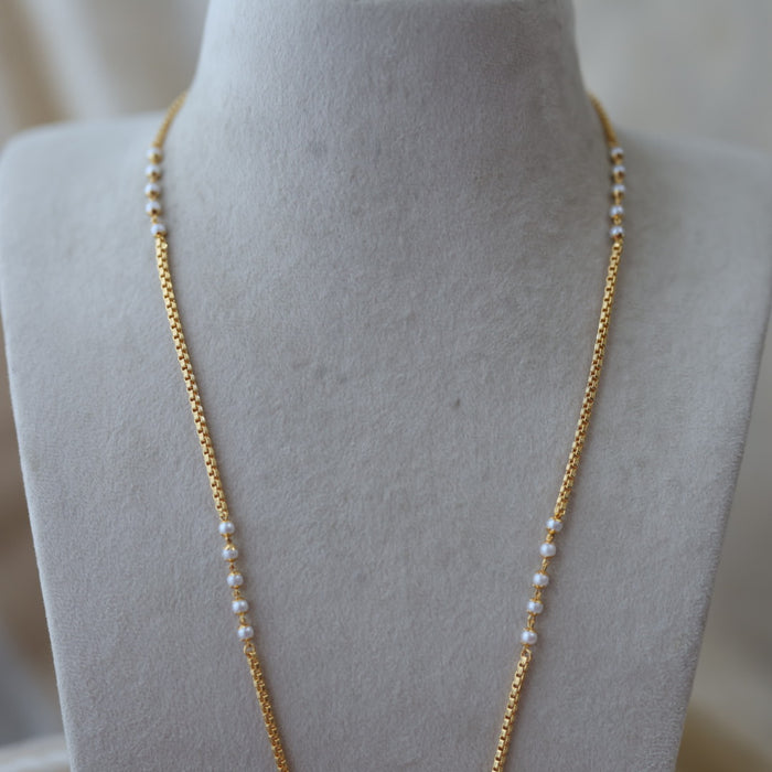 Heritage gold plated padakam long necklace HP1233