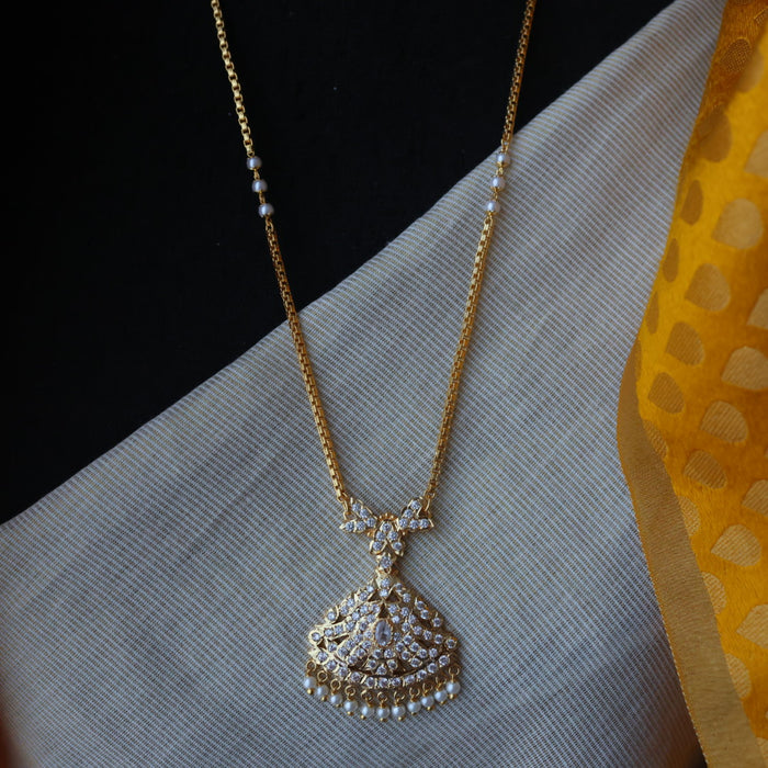 Heritage gold plated padakam long necklace HP7889
