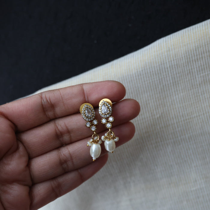 Antique simple short necklace with earrings TTS40903