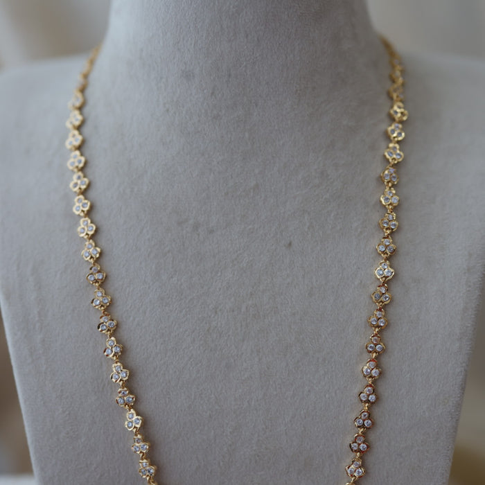 Heritage gold plated padakam long necklace HP5312