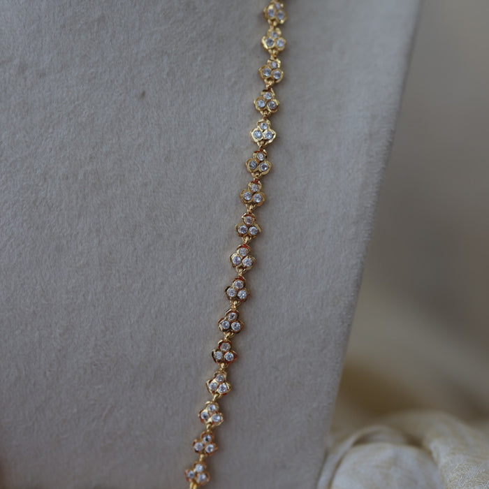 Heritage gold plated padakam long necklace HP5312