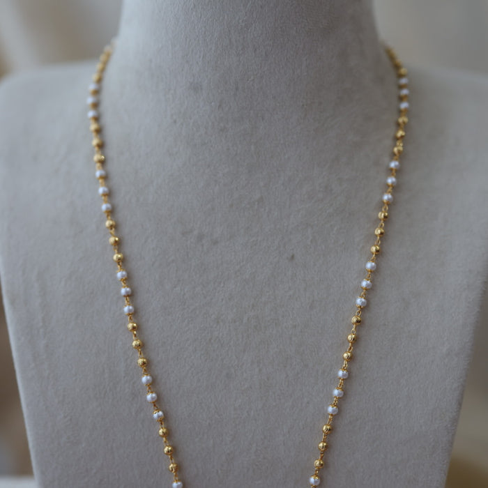 Heritage gold plated padakam long necklace HP5311