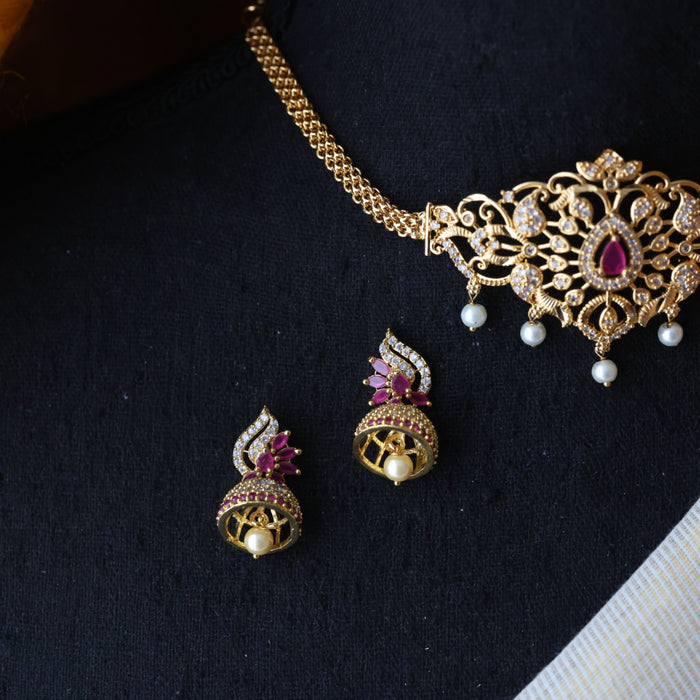 Heritage gold plated choker necklace CCB1988