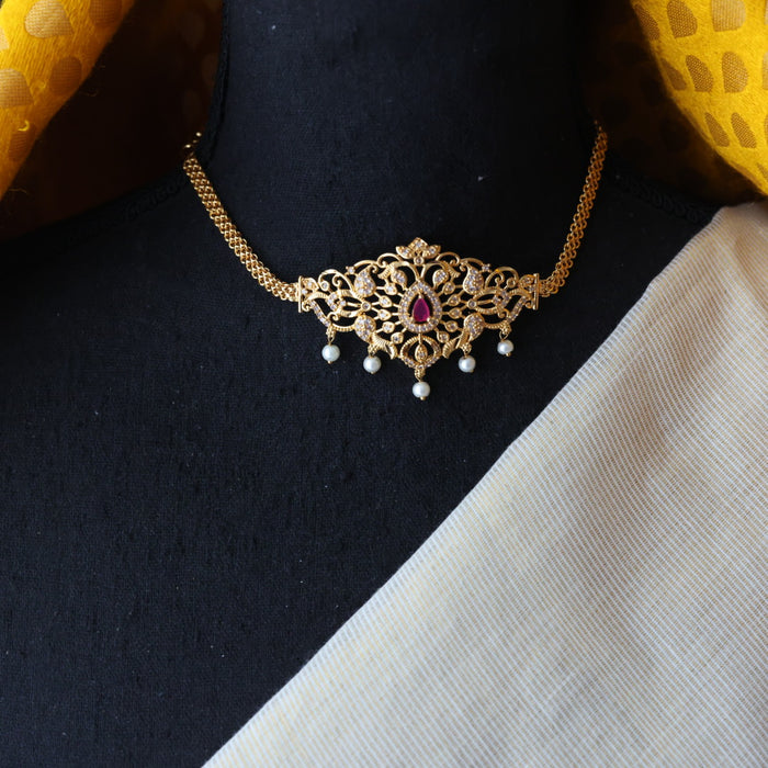 Heritage gold plated choker necklace CCB1988