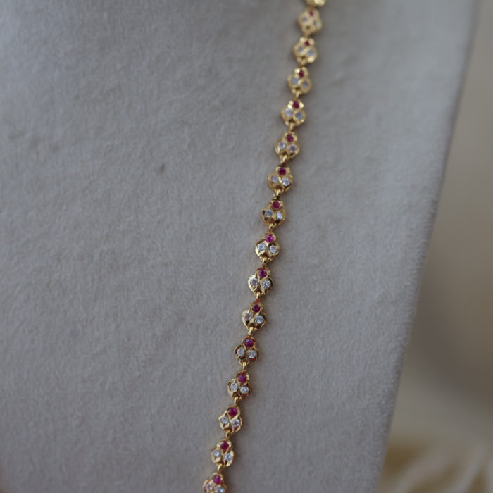Heritage gold plated padakam long necklace HP5367