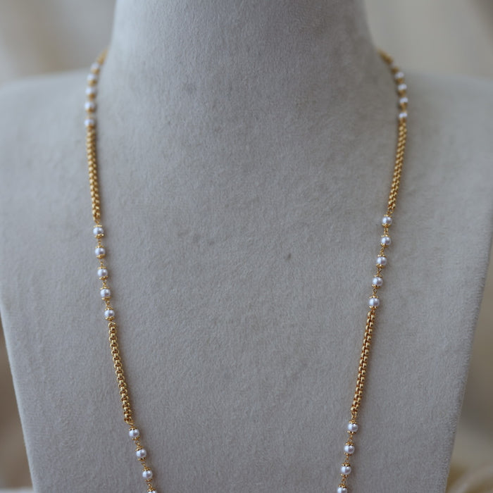 Heritage gold plated padakam long necklace HP5332