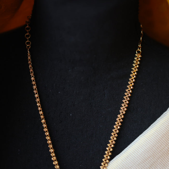 Heritage gold plated padakam short necklace H6710