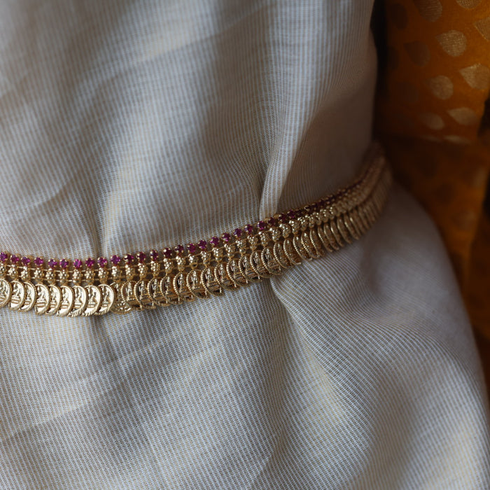 Heritage gold plated traditional simple mango design waistchain HW313