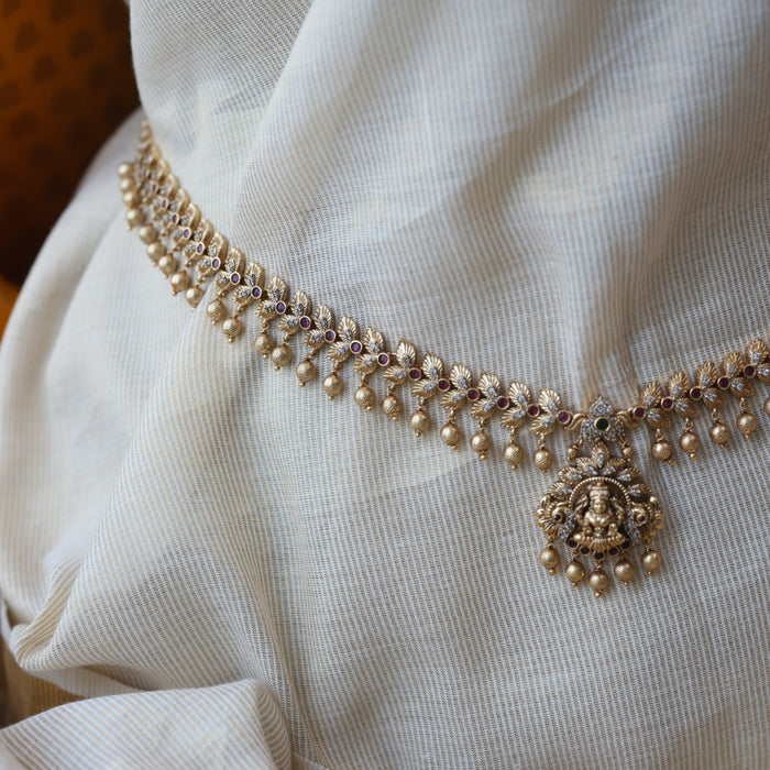 Antique gold temple design waistchain AW4522