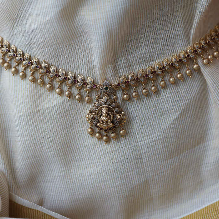 Antique gold temple design waistchain AW4522