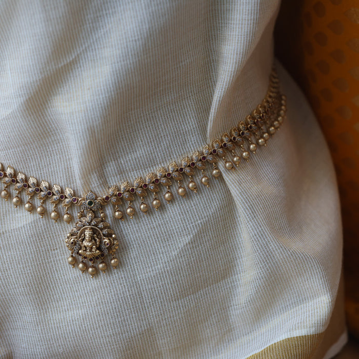 Antique gold temple design waistchain AW4522