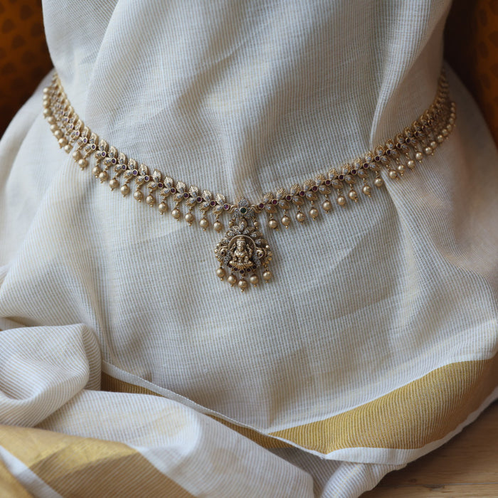 Antique gold temple design waistchain AW4522
