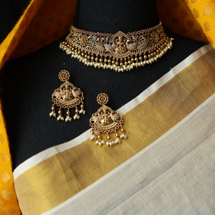 Antique choker necklace and earrings CCB2678