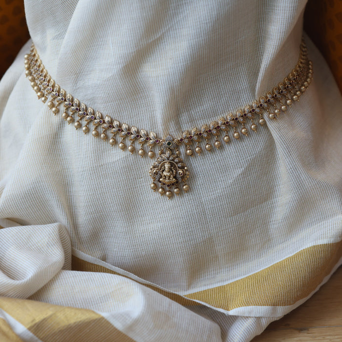 Antique gold temple design waistchain AW4522