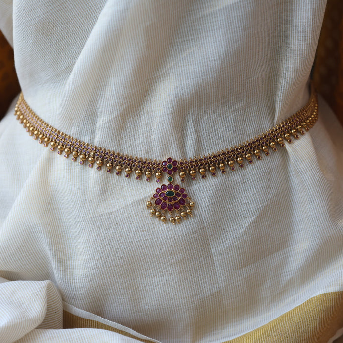 Antique ruby stone waistchain AW34552