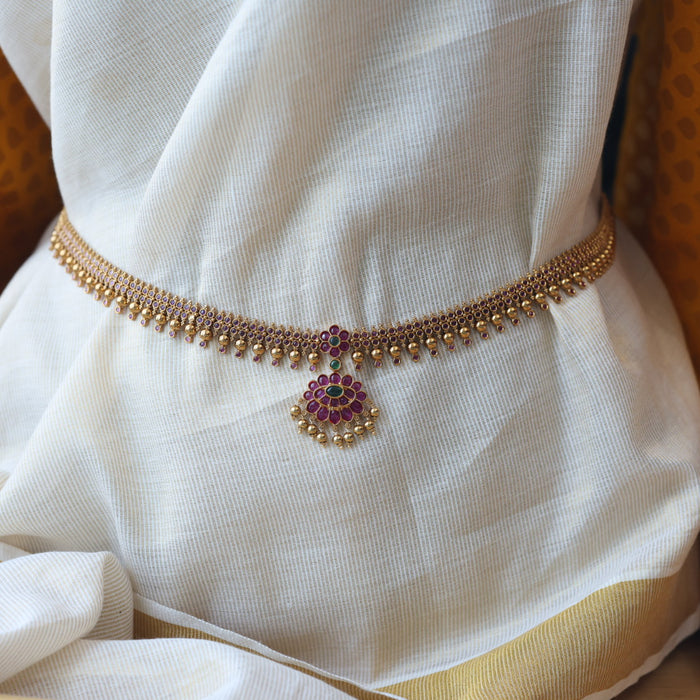 Antique ruby stone waistchain AW34552