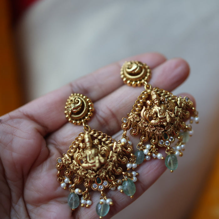 Antique temple design short necklace G3455