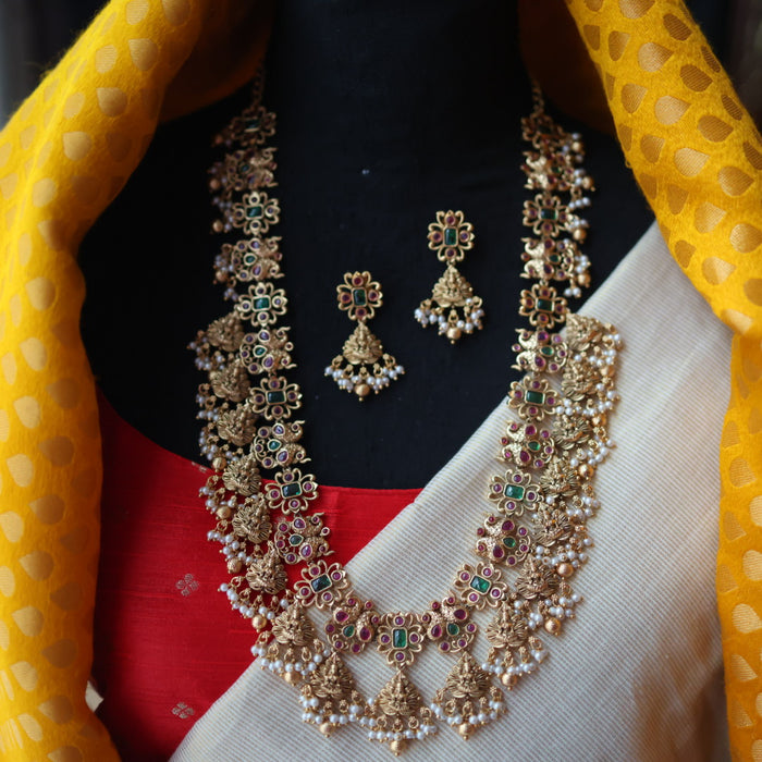 Antique temple design long necklace/ waistchain LL034578