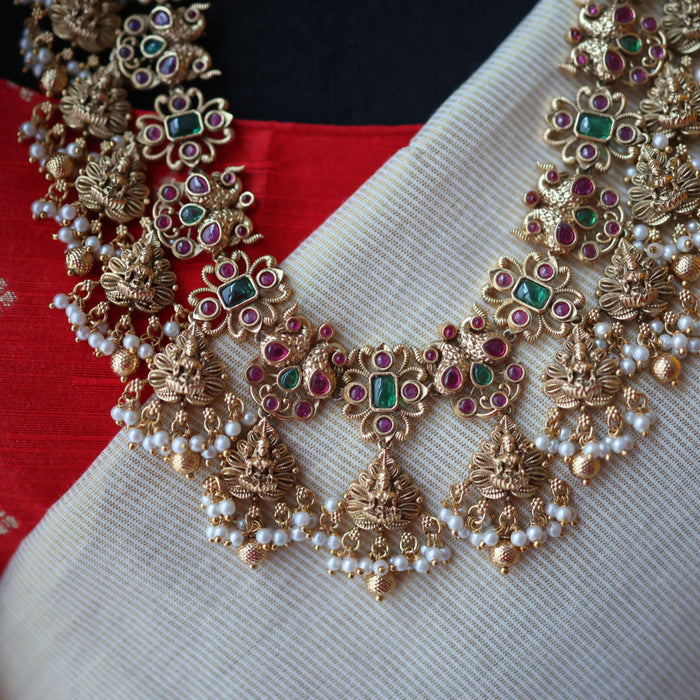 Antique temple design long necklace/ waistchain LL034578