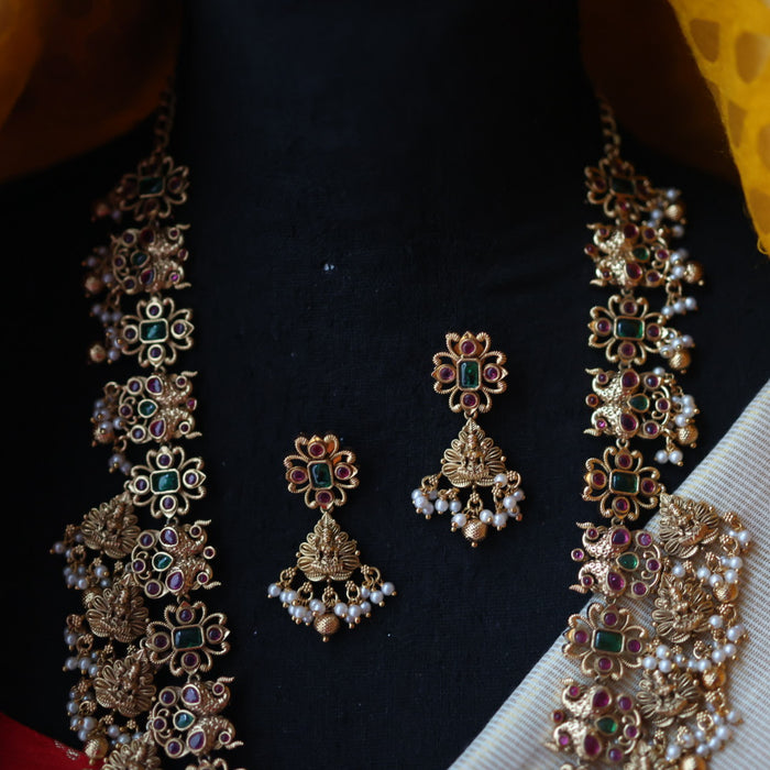 Antique temple design long necklace/ waistchain LL034578