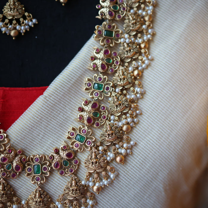 Antique temple design long necklace/ waistchain LL034578