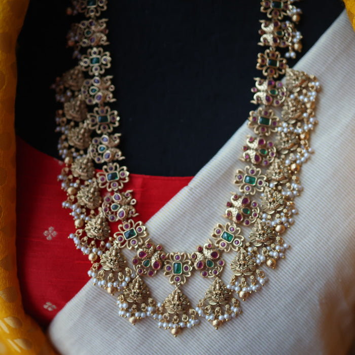 Antique temple design long necklace/ waistchain LL034578