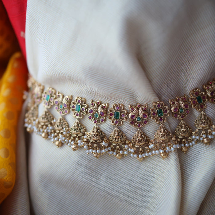 Antique temple design long necklace/ waistchain LL034578