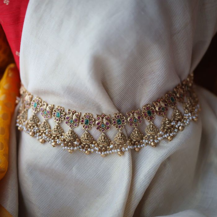Antique temple design long necklace/ waistchain LL034578