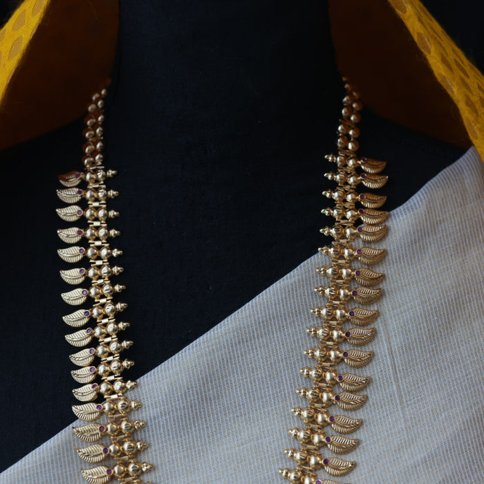 Heritage plain gold design waistchain HW10673