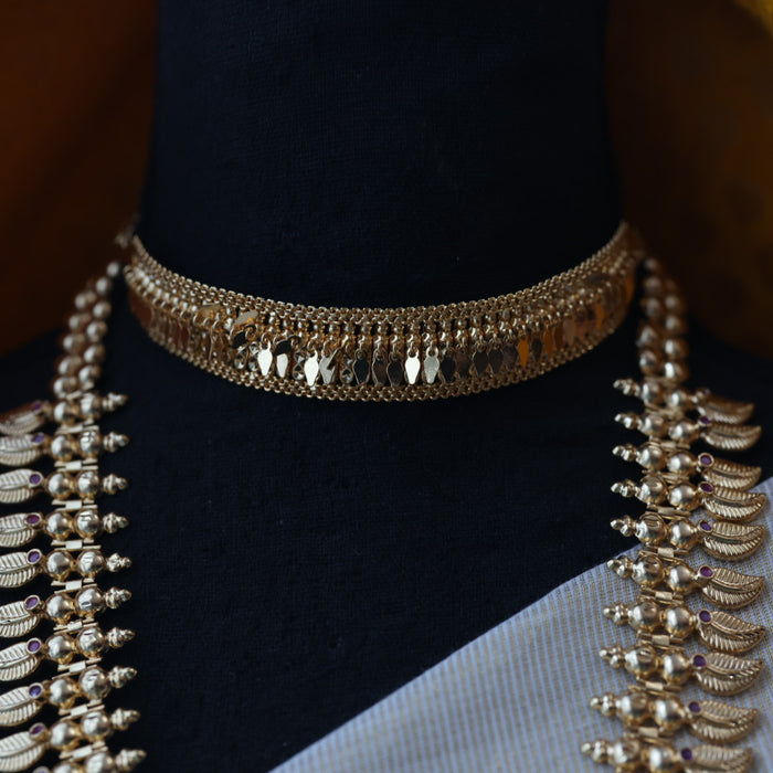 Heritage gold plated choker necklace H322