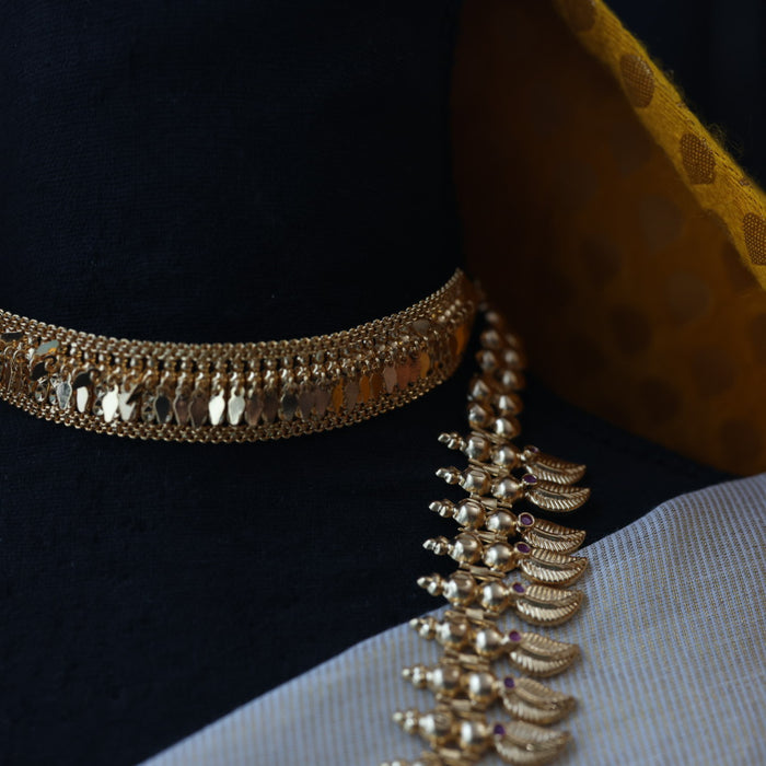 Heritage gold plated choker necklace H322