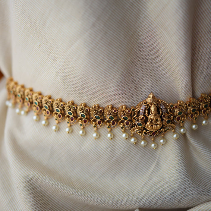 Antique gold and temple design waistchain AW5321