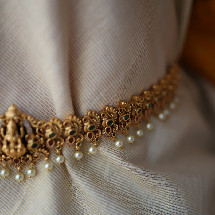 Antique gold and temple design waistchain AW5321